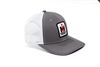 IH International Harvester Logo Hat, Charcoal/White Mesh, YOUTH size