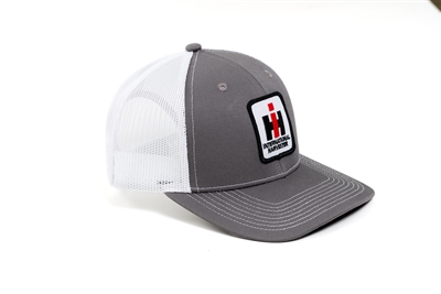 IH International Harvester Logo Hat, Charcoal/White Mesh, YOUTH size