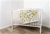 Nursery Set displaying John Deere Tractors and Logos, Block Print