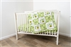 Nursery Set displaying John Deere Tractors and Logos, Green Plaid