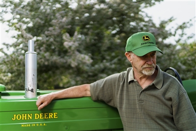 John Deere Hat, Solid Green