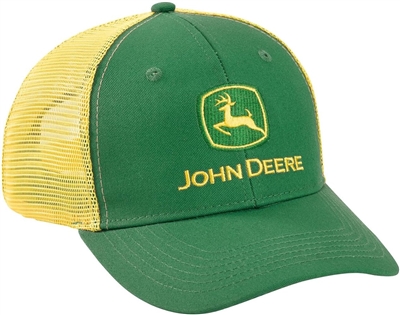 John Deere Hat, Green with Yellow Mesh Back