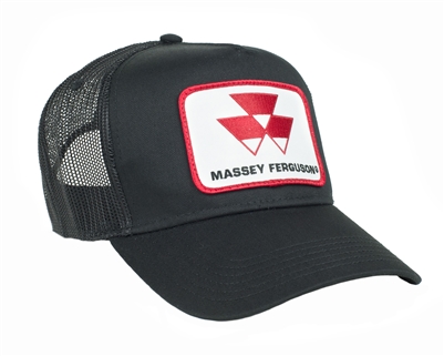 Massey Ferguson Trucker Hat, Black Mesh