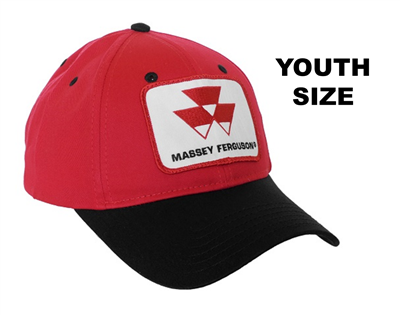 YOUTH-Size Massey Ferguson hat, red and black
