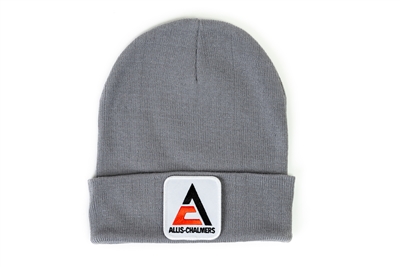Allis Chalmers Knit Hat, new style logo, gray