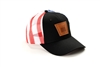 Keystone Oliver Leather Emblem Hat, Flag Mesh