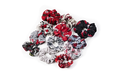 One Dozen Hair Scrunchies, Assorted IH/Farmall