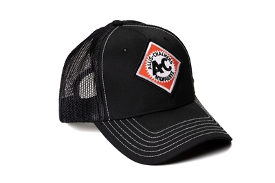 Vintage Allis Chalmers Hat, Black Mesh with White Accent Stitching, Choose Youth or Adult Size
