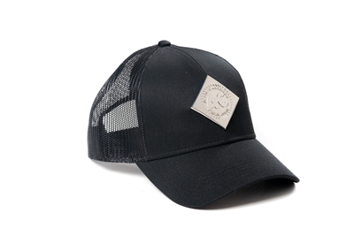 Vintage AC Logo Hat, Liquid Metal, Black Mesh