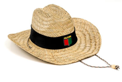 Straw Cowboy Hat, Vintage Oliver Logo