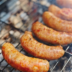 Grass fed & finished, Dry Aged, Garlic Franks - Uncased