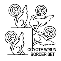 Coyote with Sun Border Set