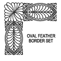 Bali Oval Feather Border Set