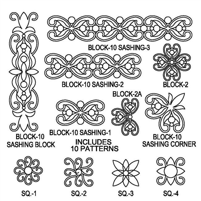 Block Design-10 Sashing Package