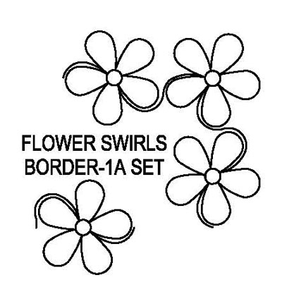 Flower Swirls Border-1 & 1A Set