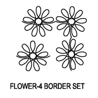 Flower-4 Border Set
