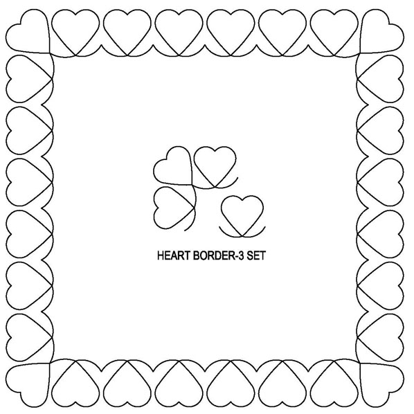 Heart-3 Border Set