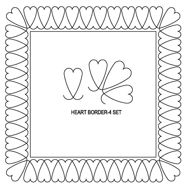 Heart-4 Border Set