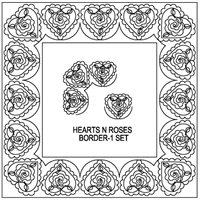 Hearts N Roses Border-1 Set