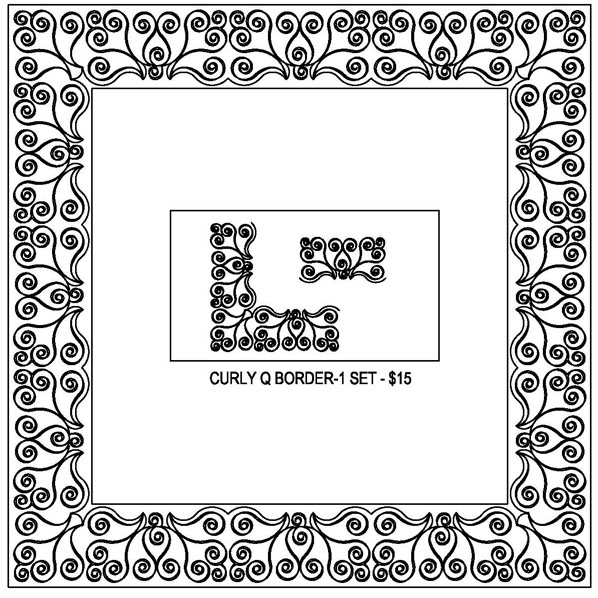 Curly Q Border-1 Set