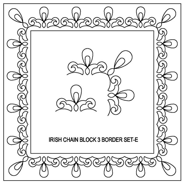 Irish Chain-3 Border Set-E