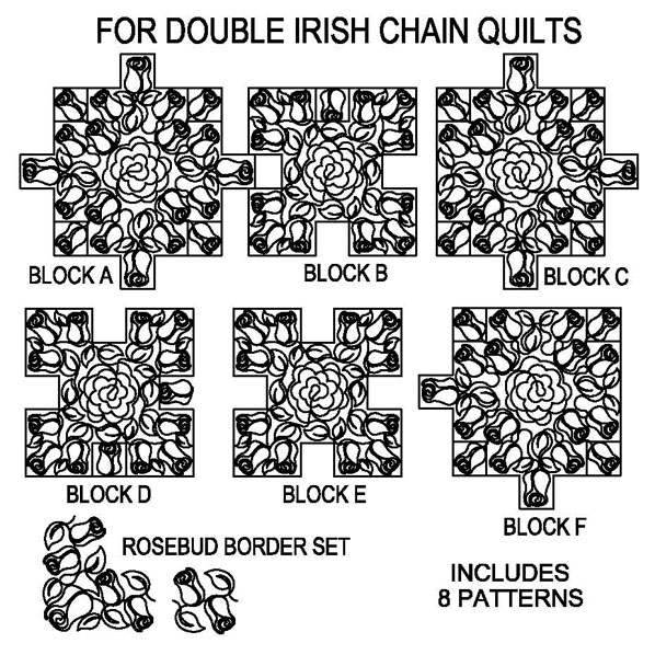 Irish Chain Rosebud Package