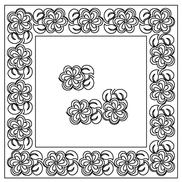 Pinwheel Flower Border Set