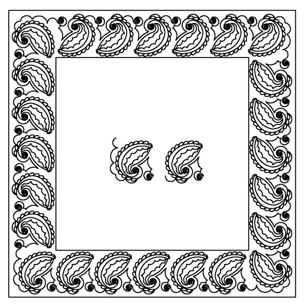 Paisley-1 Border Set