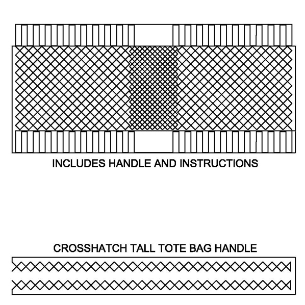 Crosshatch Tall Tote Bag