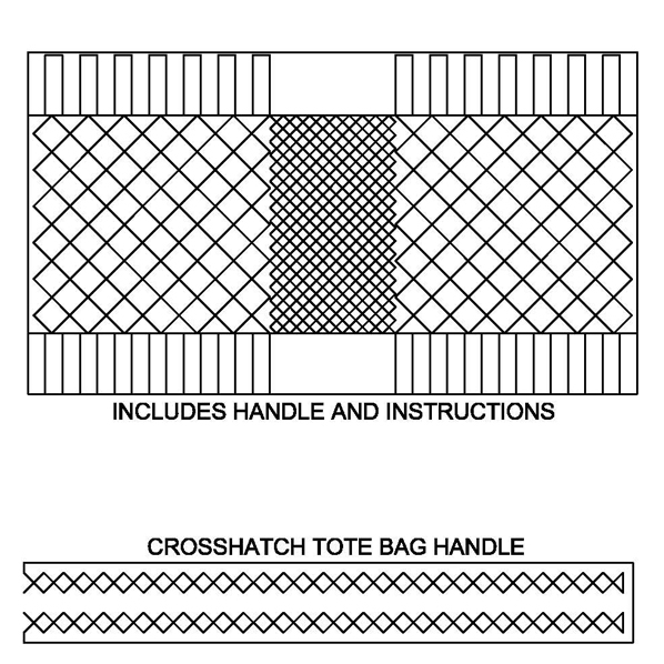 Crosshatch Tote Bag