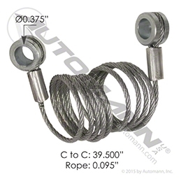 Peterbilt Hood Cable (39.5in)