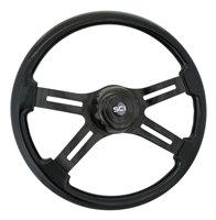 18" Black Phantom Series Steering Wheel by SCI