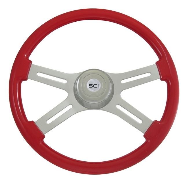 18" Classic Viper Red Steering Wheel