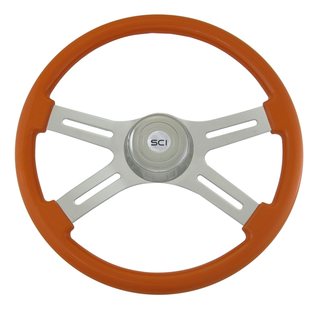 18" Classic Orange Steering Wheel