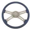 18" Classic Blue Steering Wheel