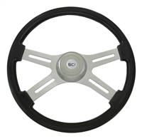 18" Classic Black Steering Wheel