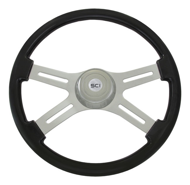 18" Classic Black Steering Wheel