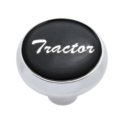 "Tractor" Deluxe Air Valve Knob - Black Glossy Sticker