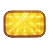 15 LED Rectangular Turn Signal - Amber LED/Amber Lens