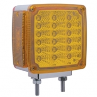 39 LED Reflector Double Face Turn Signal Light - Amber/Red Lens - Passenger