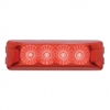 4 LED Reflector Rectangular Clearance/Marker Light - Red LED/Red Lens
