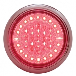 44 LED "Euro" Stop, Turn & Tail Light - Red LED/Clear Lens