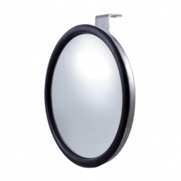Stainless 7 1/2" Convex Mirror - Offset Stud