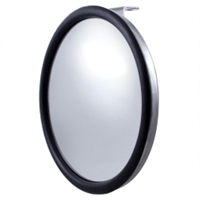Stainless 8 1/2" Convex Mirror - Offset Stud