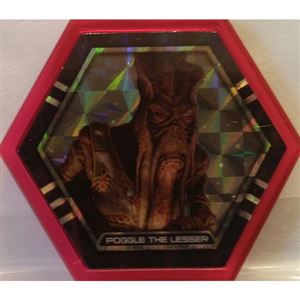 Star Wars Galactic Connexions - Poggle the Lesser - Lightsaber Red/Pattern Holographic Foil - Ultra Rare