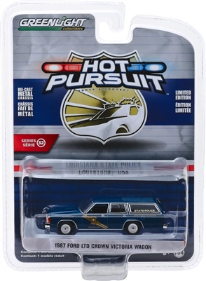 Greenlight - Hot Pursuit Series 32 -  1987 Ford LTD Crown Wagon Louisiana SP CSI
