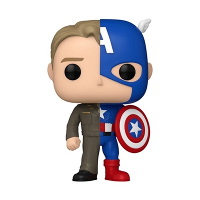 Funko POP! Marvel Heroes Split POP! - Steve Rogers and Captain America