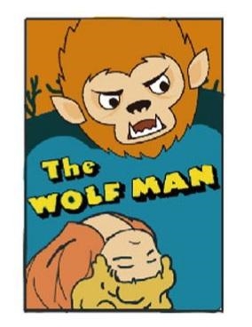 Monogram Universal Monsters Series 2 Foam Bag Clips - Wolfman Poster