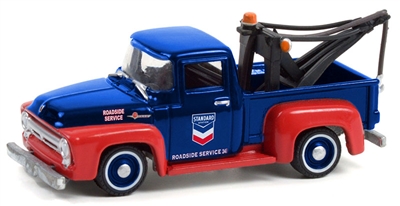 Greenlight Collectibles Running on Empty Series 13 - 1954 Ford F-100 with Drop-In Tow Hook (Standard Oil)
