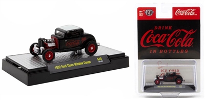 M2 Machines Coca-Cola Release A48 - 1932 Ford Three Window Coupe